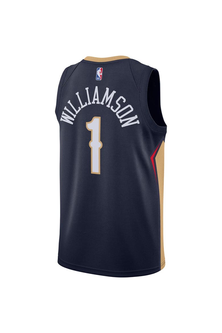 Men's Nike Zion Williamson Navy New Orleans Pelicans Swingman Jersey - Icon Edition, Alternate, color, Navy