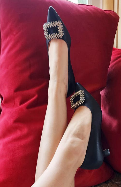 Beautiisoles Elsie Pointed Toe Pump In Black