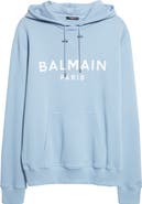 Balmain Organic Cotton Logo Graphic Hoodie