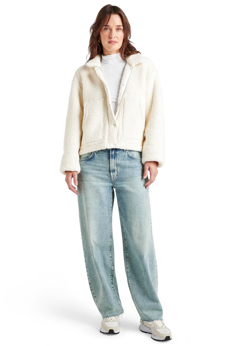 Splendid Tina Fleece Jacket, Alternate, color, Pale Oak