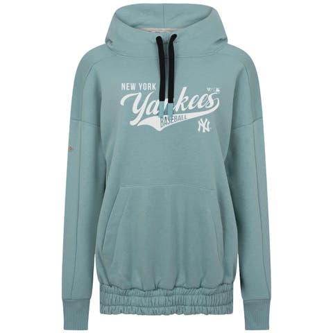 Women's Levelwear Blue New York Yankees Waterfall Glide Pullover Hoodie