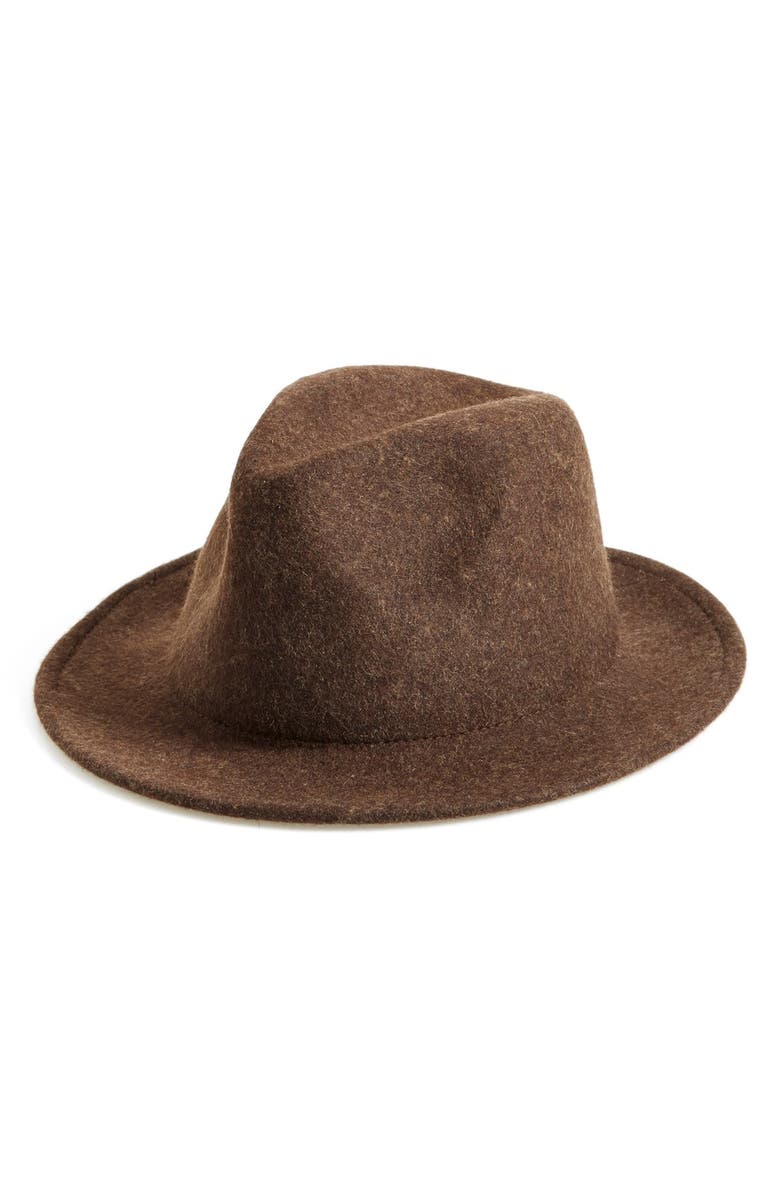 Michael Stars 'No Strings' Wool Fedora, Main, color, 