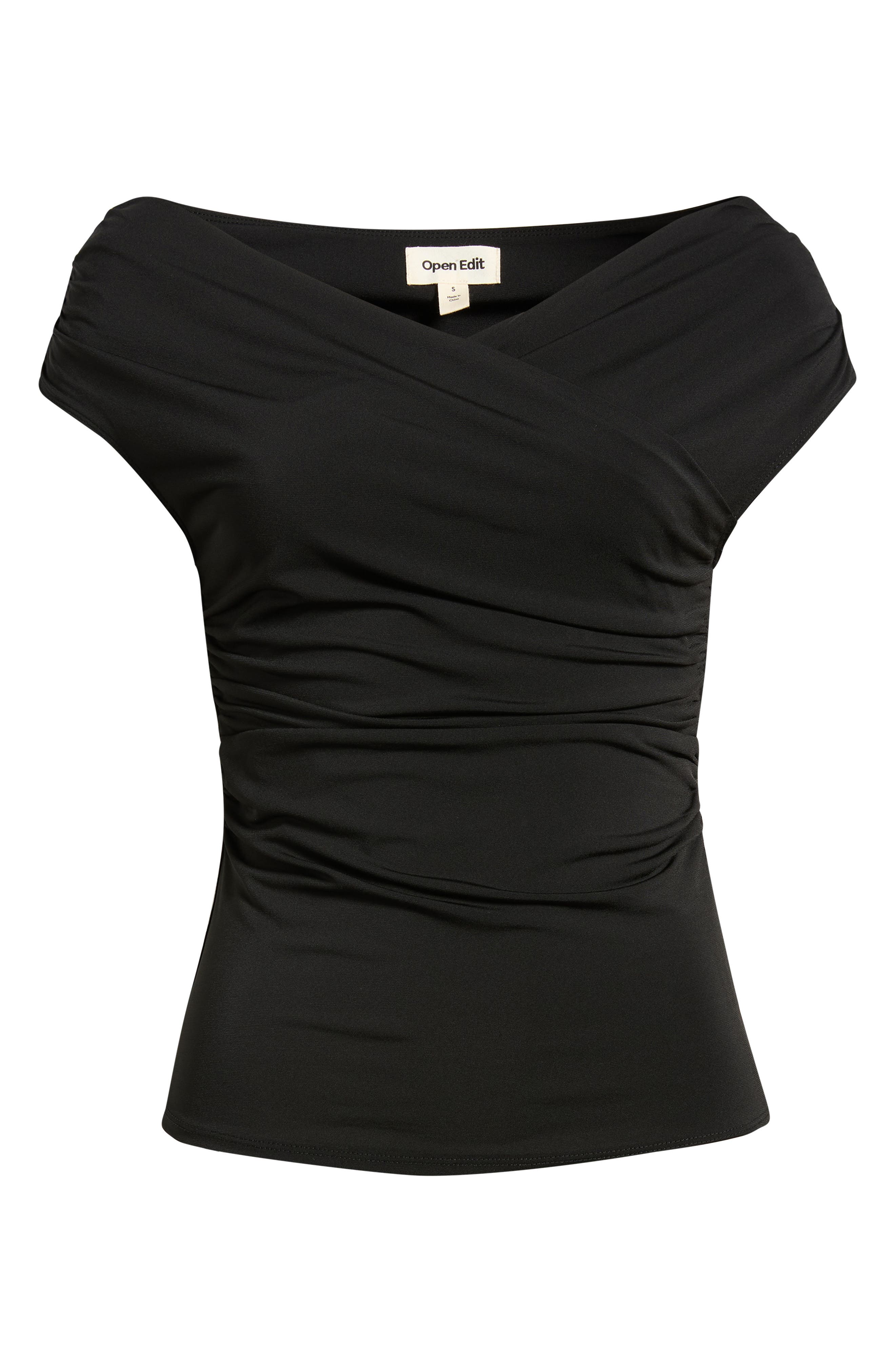 Женские Open Edit Crossover Off the Shoulder Top — фото 6