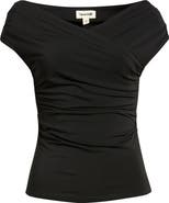 Open Edit Crossover Off the Shoulder Top
