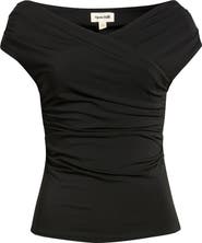 Open Edit Crossover Off the Shoulder Top