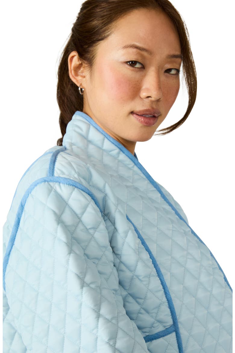 Adalynn Quilted Crop Jacket, Alternate, color, ARCTIC BLUE