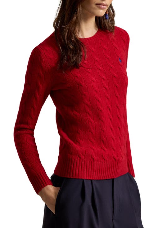 Cable Knit Wool & Cashmere Sweater