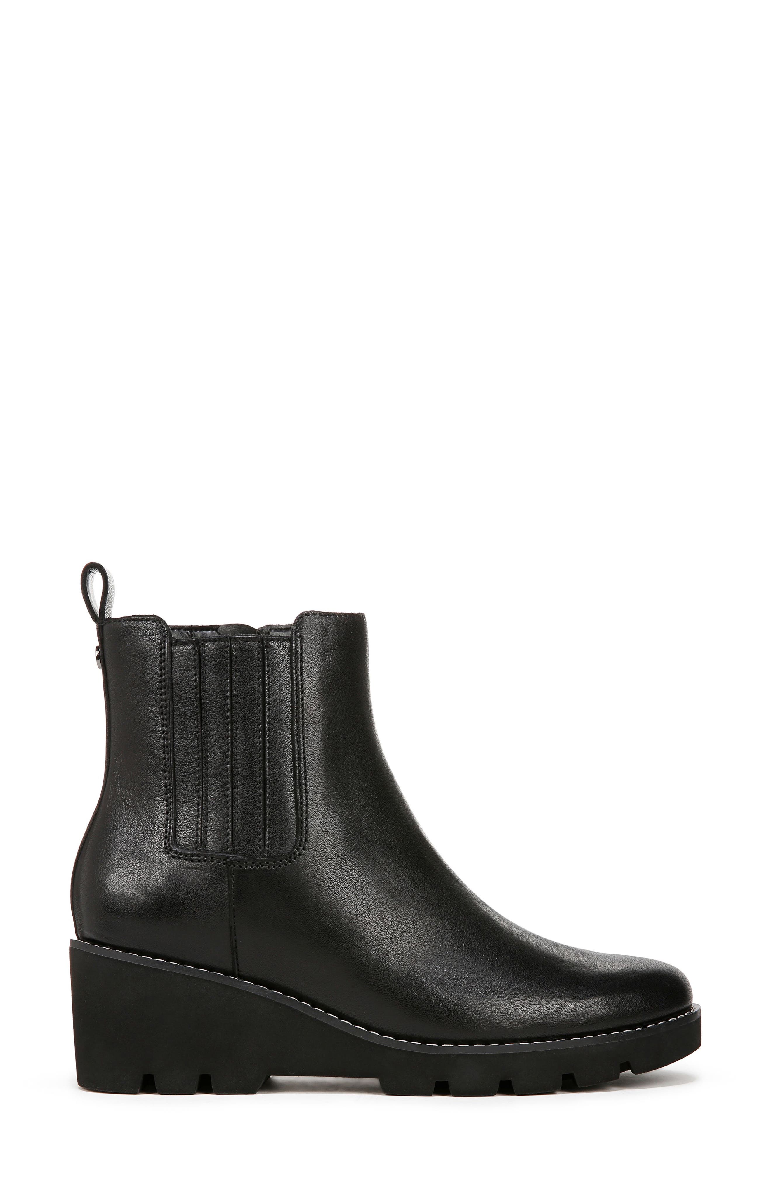Aria Platform Bootie, Alternate, color, BLACK