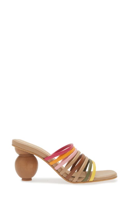 Shekudo Como Slide Sandal In Brown