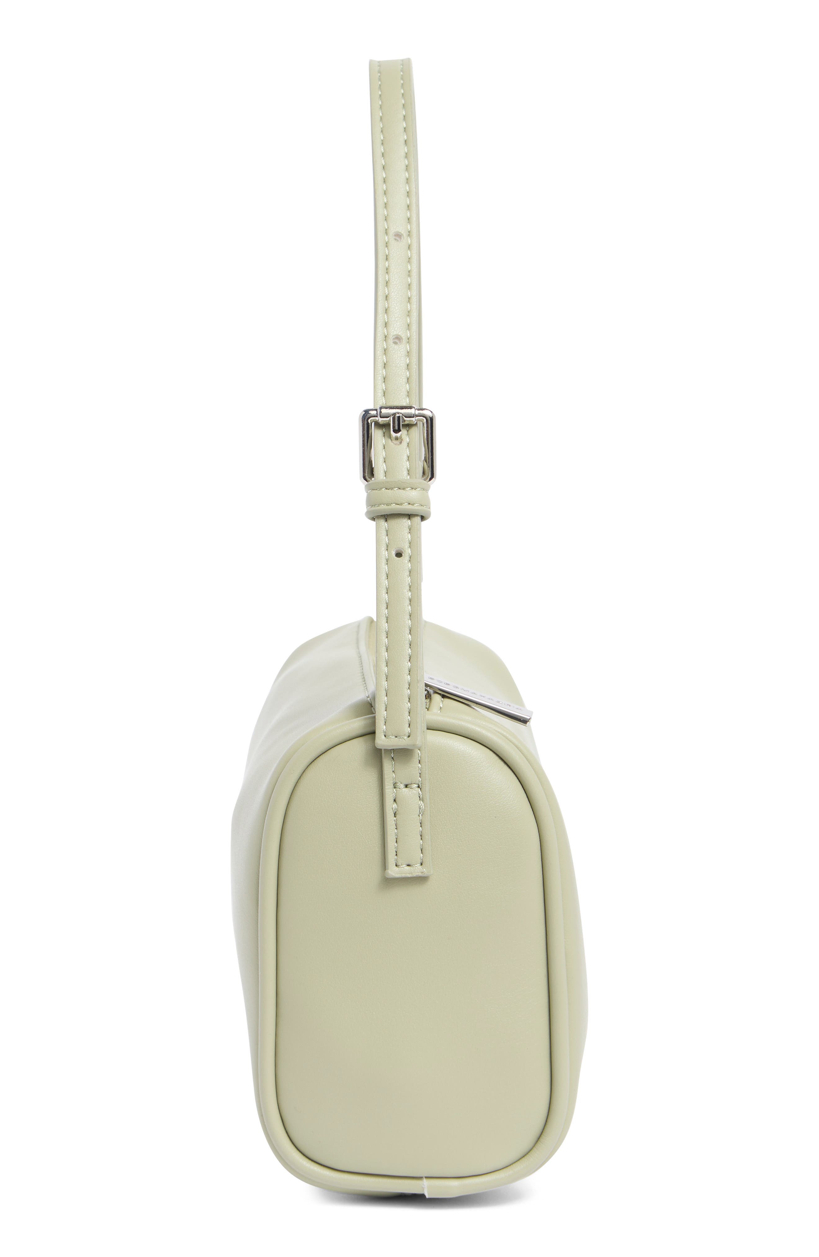 Barrel Faux Leather Shoulder Bag, Alternate, color, SAGE
