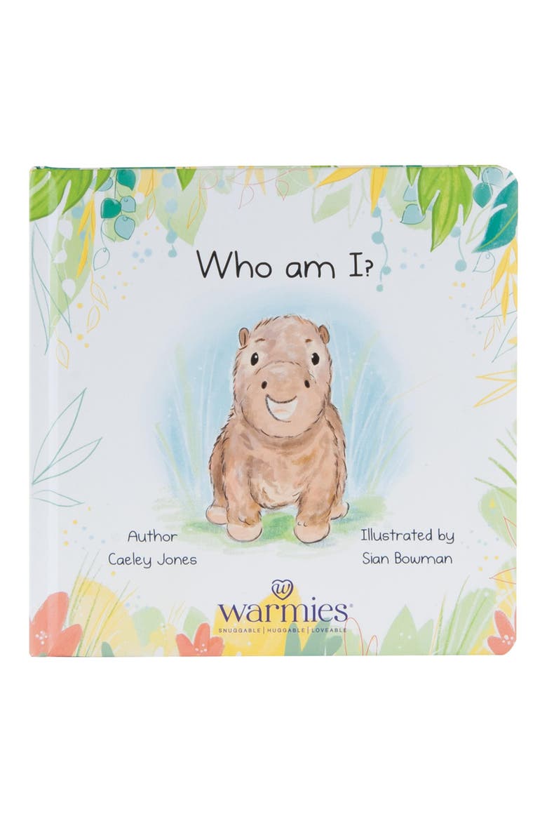 Warmies® Microwavable Plush 13" Capybara and Board Book, Alternate, color, Brown