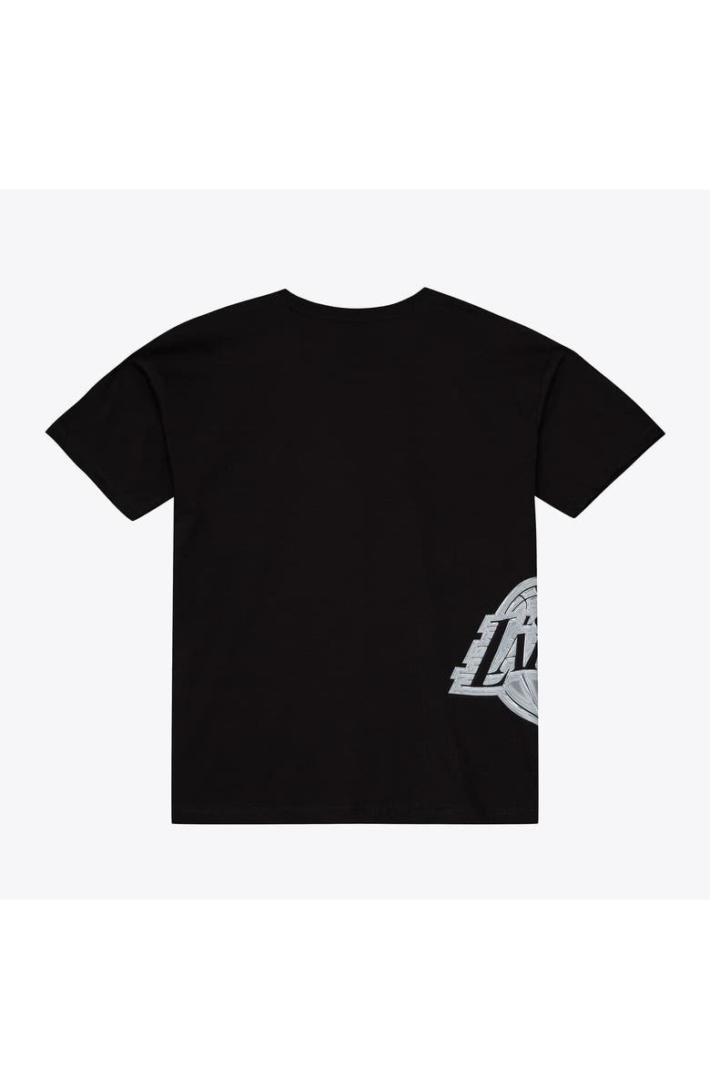 Mitchell & Ness Men's Mitchell & Ness Black Los Angeles Lakers Chrome Heritage T-Shirt, Alternate, color, Black