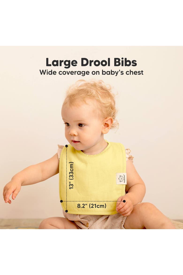 8-pack Coast Drool Bibs, Alternate, color, Dawn