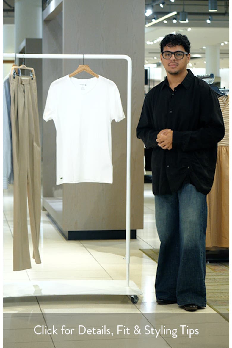 3-Pack Cotton V-Neck T-Shirts video