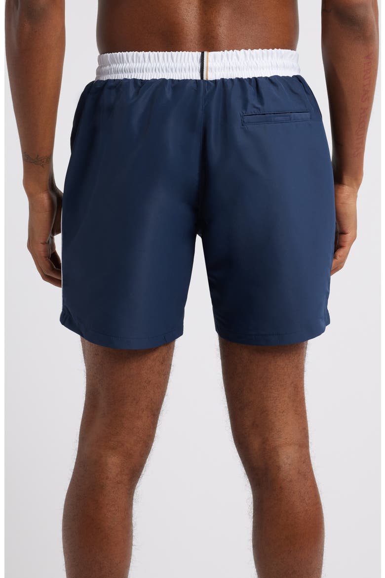 Starfish Logo Graphic Swim Trunks, Alternate, color, NAVY