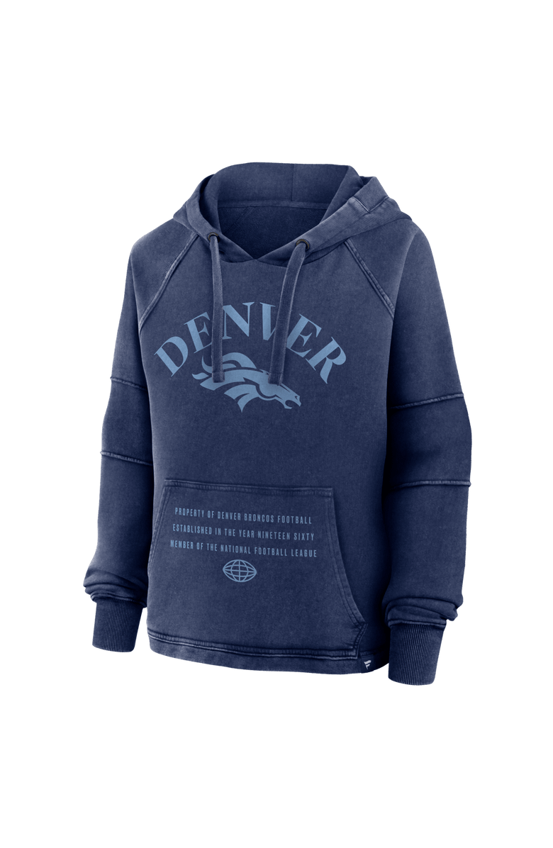FANATICS Women's Fanatics Navy Denver Broncos Oversized Raglan Gridiron Hoodie, Alternate, color, Navy