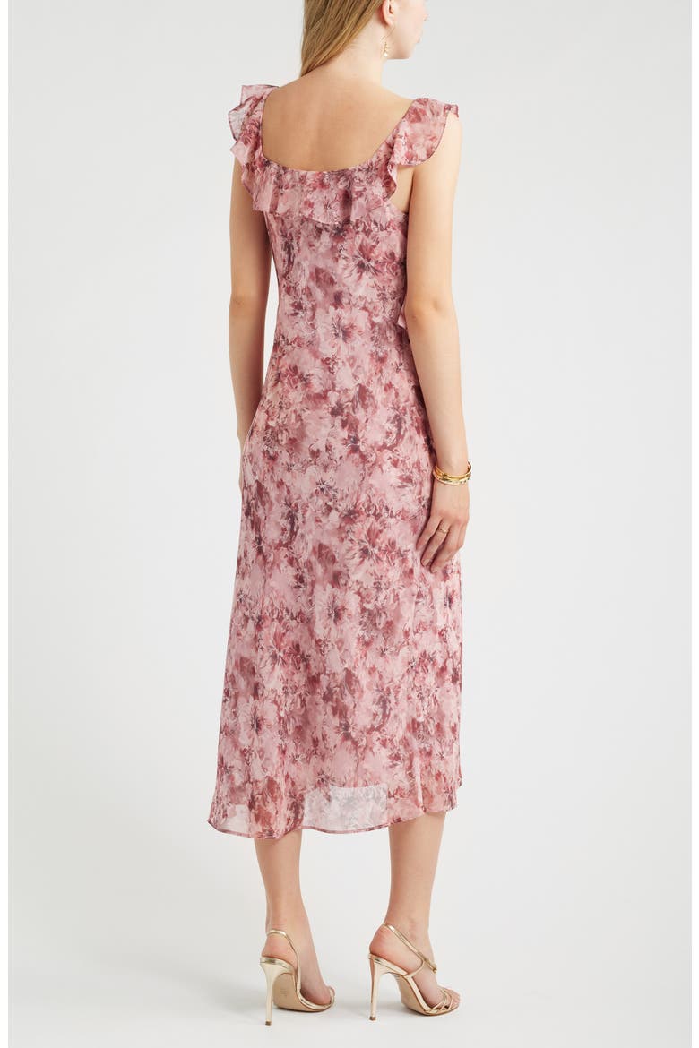 Ruffle Midi Dress, Alternate, color, PINK SUSIE PATCHWORK