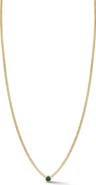 SPHERA MILANO Cubic Zirconia Curb Chain Necklace