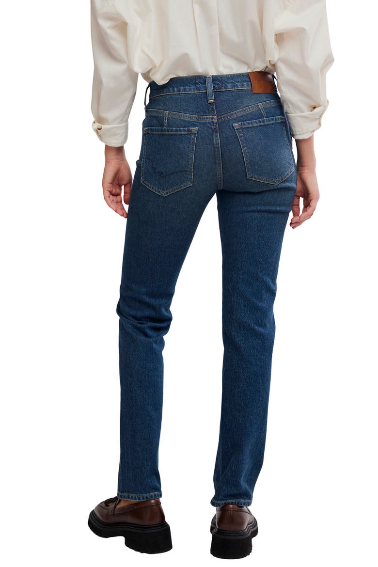 Edie High Waist Tapered Jeans, Alternate, color, BLUE ECHO