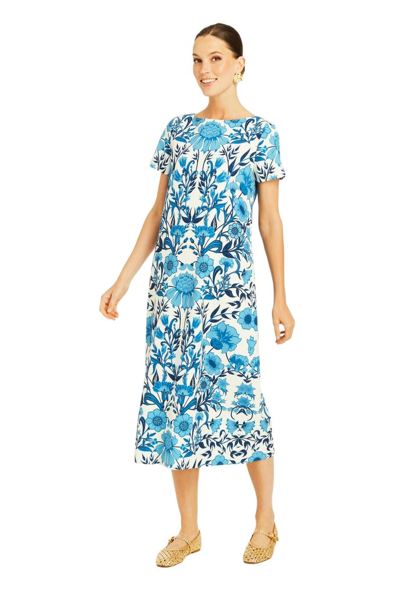 Adria Midi Dress, Main, color, Blue