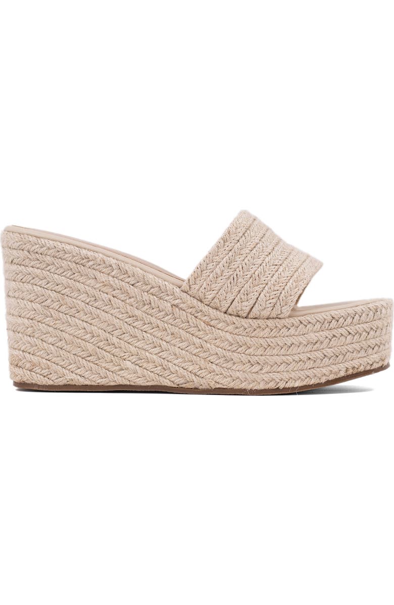 SHUSHOP Luna Platform Wedge Sandal, Alternate, color, Natural Woven