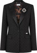 PHILIPP PLEIN Boyfriend Fit Blazer Crystal Strass Women