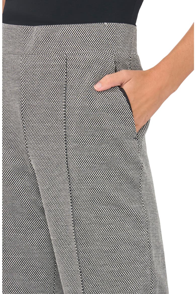 Pintuck Wide Leg Pull-On Pants, Alternate, color, RICH BLACK