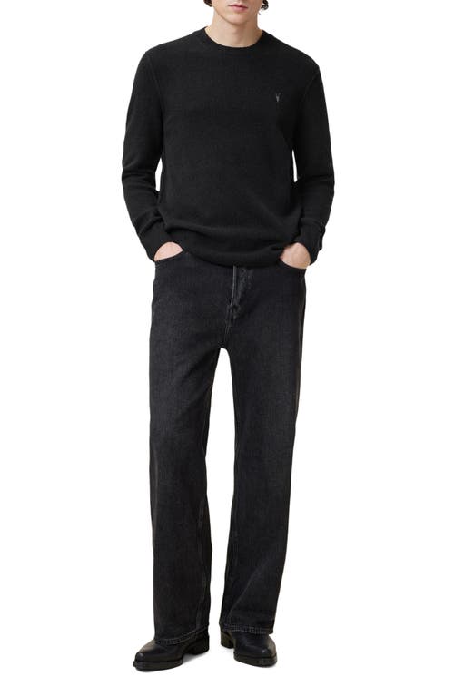 Allsaints Organic Cotton-wool Aspen Sweater In Black