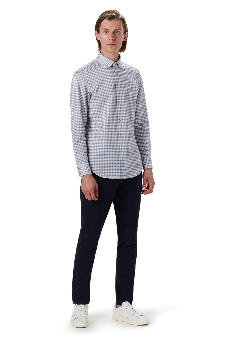 Bugatchi OoohCotton<sup>®</sup> Check Button-Up Shirt, Alternate, color, 
