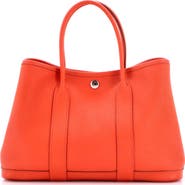 Pre-Owned Hermes Garden Party Tote Leather 30
