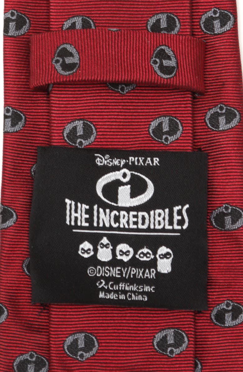 Cufflinks, Inc. The Incredibles Logo Red Silk Tie, Alternate, color, Red