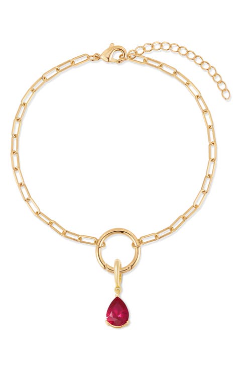 Colette Mini Teardrop Birthstone Bracelet
