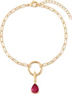 Brook and York Colette Mini Teardrop Birthstone Bracelet