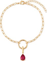 Brook and York Colette Mini Teardrop Birthstone Bracelet