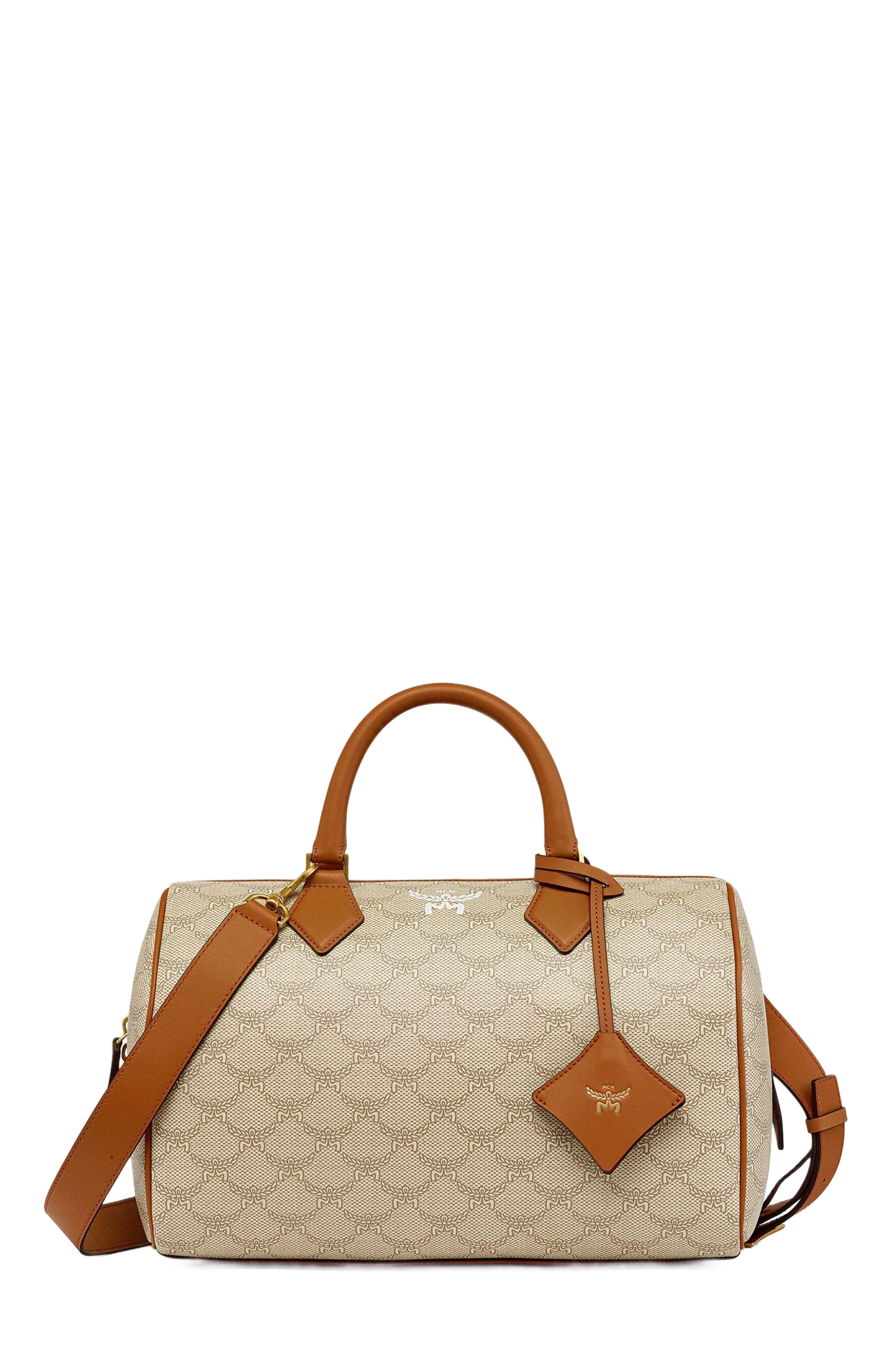 MCM Ella Boston Bag in Lauretos, Main, color, 
