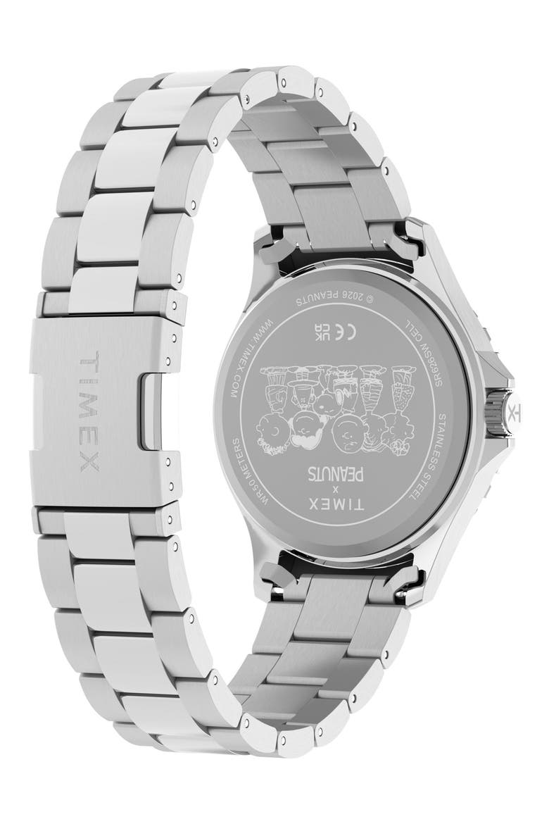 Peanuts® x Timex Snoopy Soccer 41mm Staineless Steel Watch, Alternate, color, BLUE/ STAINLESS STEEL