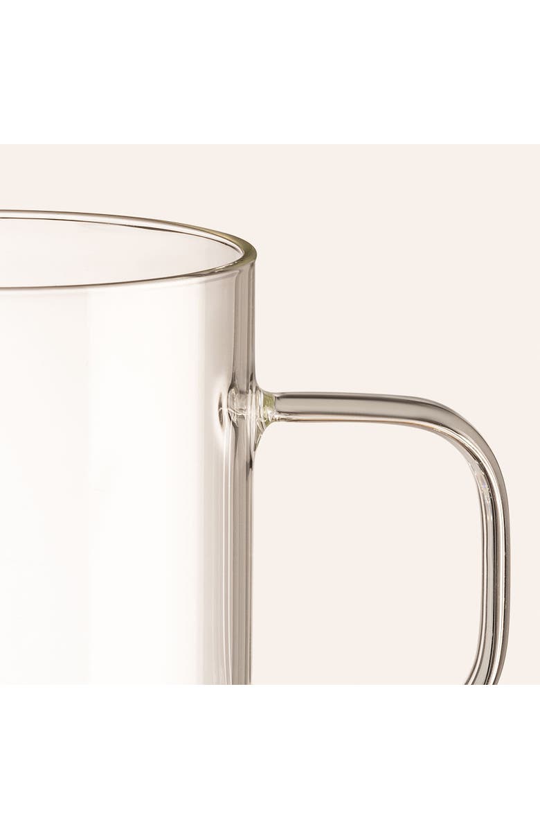 Zsa Zsa Zsu Panyu Borosilicate Glass Cup 10 Oz. Set Of 4, Alternate, color, Clear