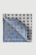Brunello Cucinelli Silk pocket square with medallion design
