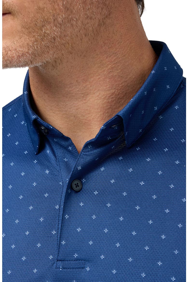 Halyard Trim Fit Performance Polo, Alternate, color, MIDNIGHT NAVY SCATTERED JACK