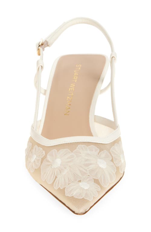 Stuart Weitzman Vinnie 50 Slingback Pump In Cream