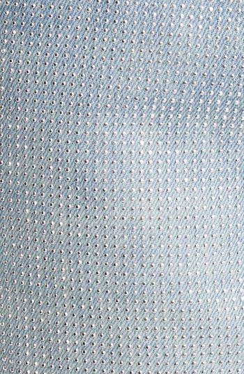 PURPLE BRAND Hotfix Metallic Studded Denim Miniskirt | Nordstrom