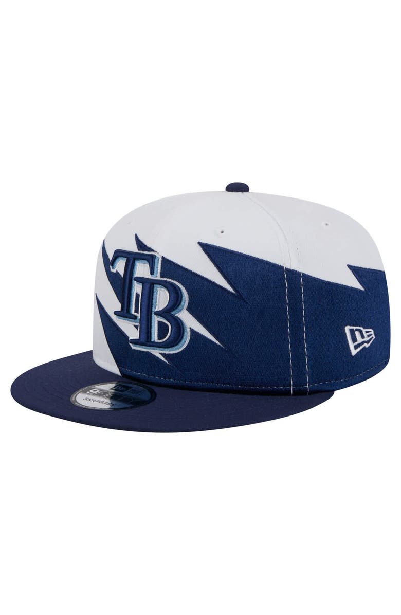 New Era Men's New Era Navy/White Tampa Bay Rays Jagged 9FIFTY Snapback Hat, Main, color, Navy