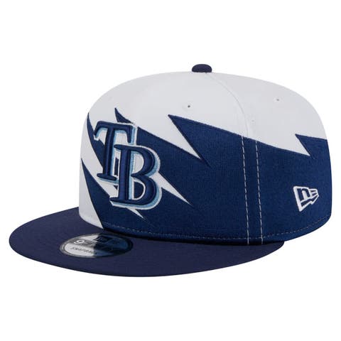 Men's New Era Navy/White Tampa Bay Rays Jagged 9FIFTY Snapback Hat
