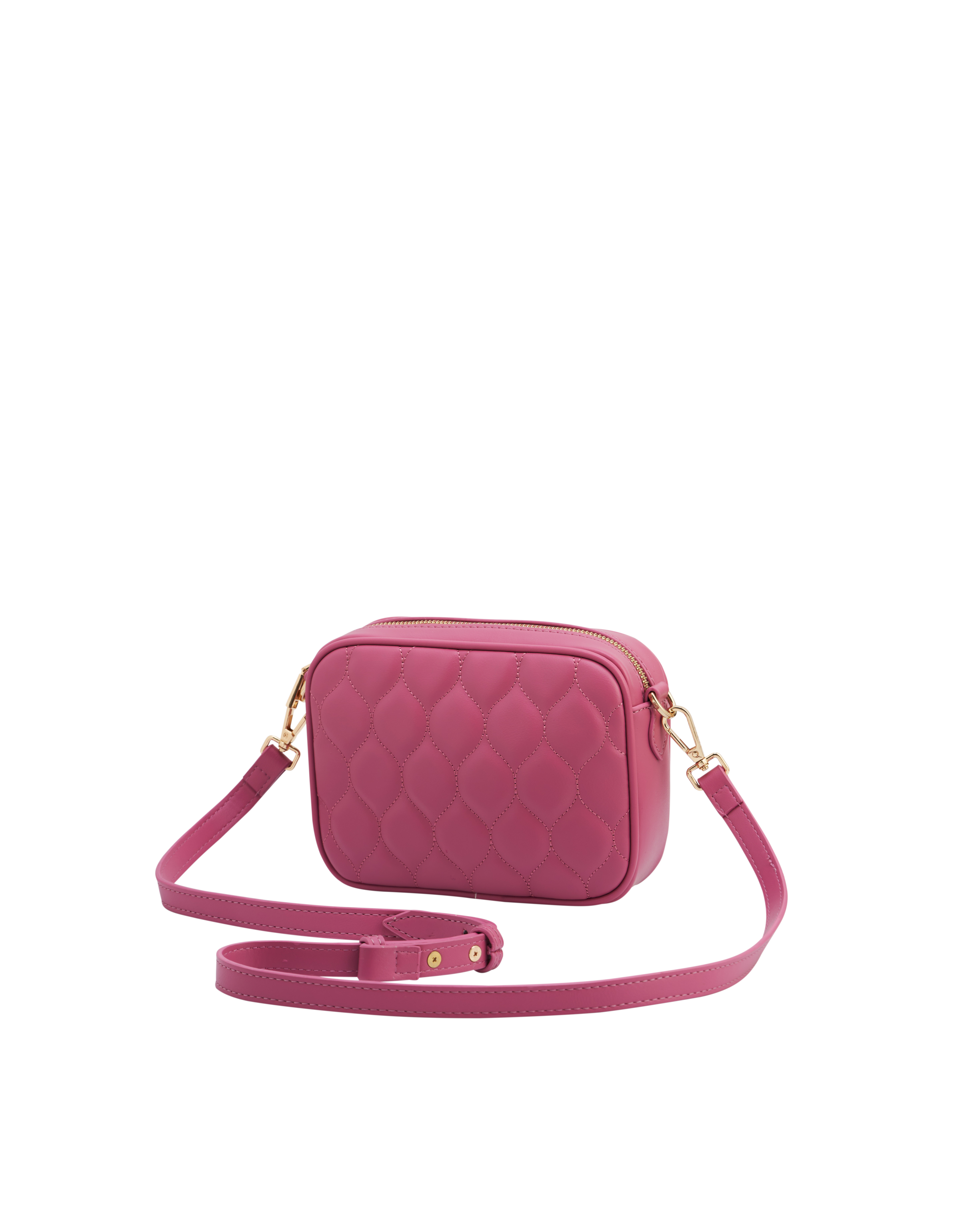 Fable England Alice Quilted Camera Purse, Alternate, color, Rose Pink