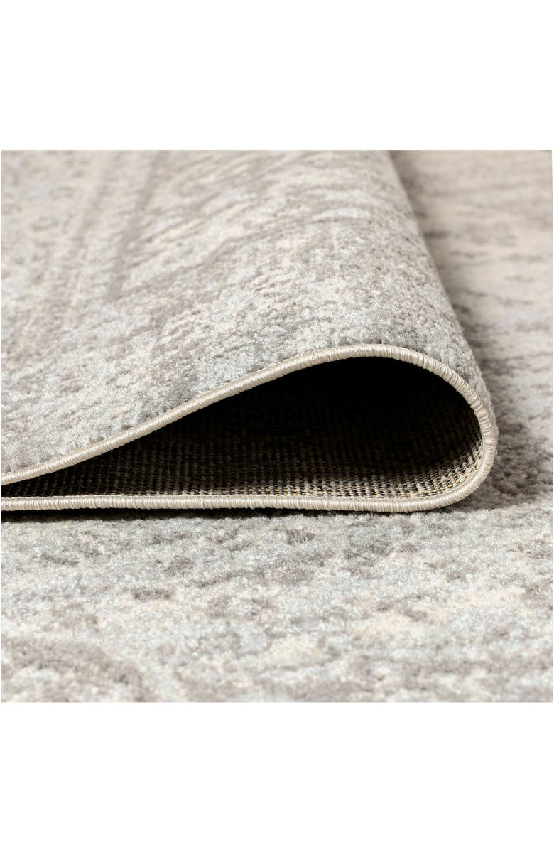 JONATHAN Y Scala Ornate Bohemian Medallion Area Rug, Alternate, color, Gray/Cream