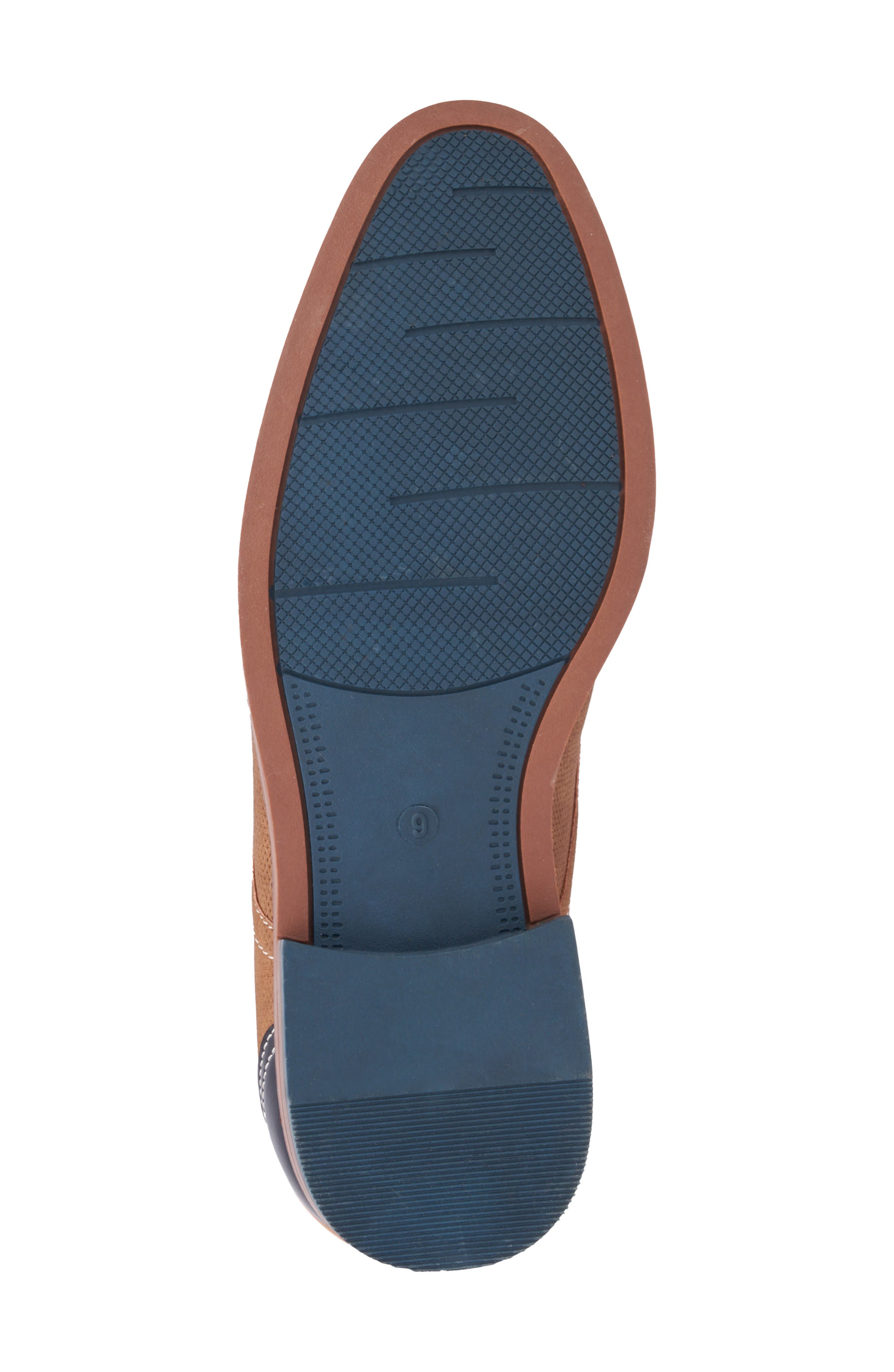 Textured Plain Toe Derby, Alternate, color, BROWN