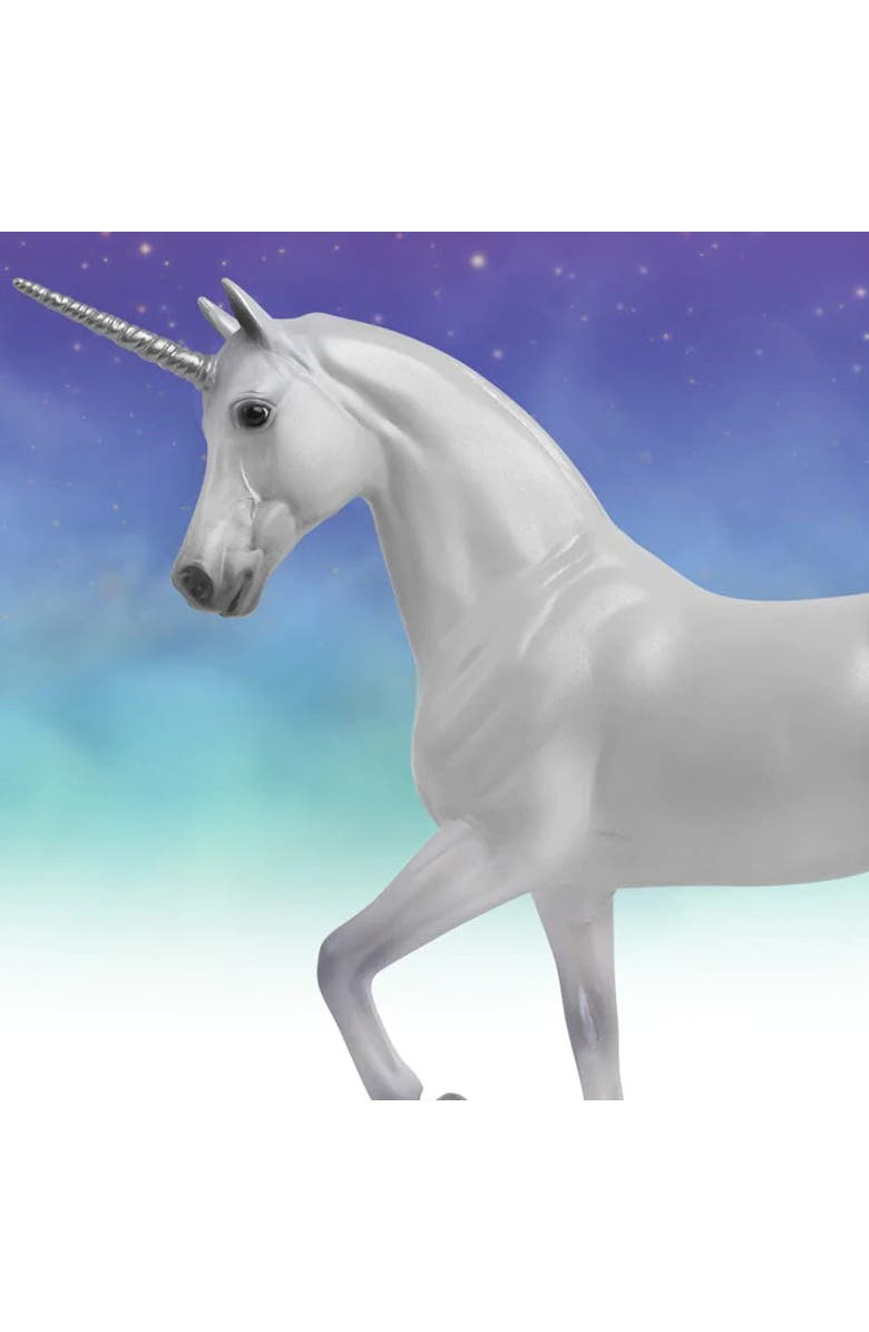 Breyer Horses The Freedom Series Lysander Unicorn, Alternate, color, White