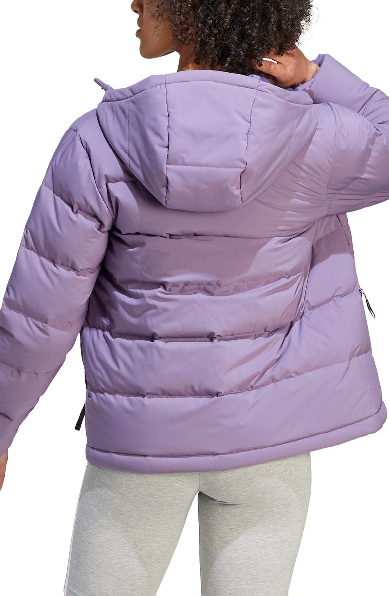 adidas Helionic Hooded Down Jacket, Alternate, color,
