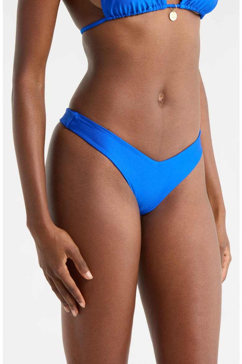 Y-Cut Bikini Bottoms, Alternate, color, BLUE LAGOON