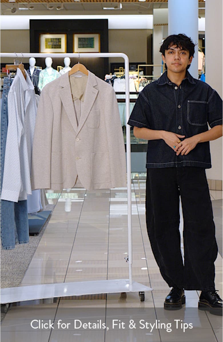 Henrik Trim Fit Tan Brushed Piqué Sport Coat, sales video thumbnail